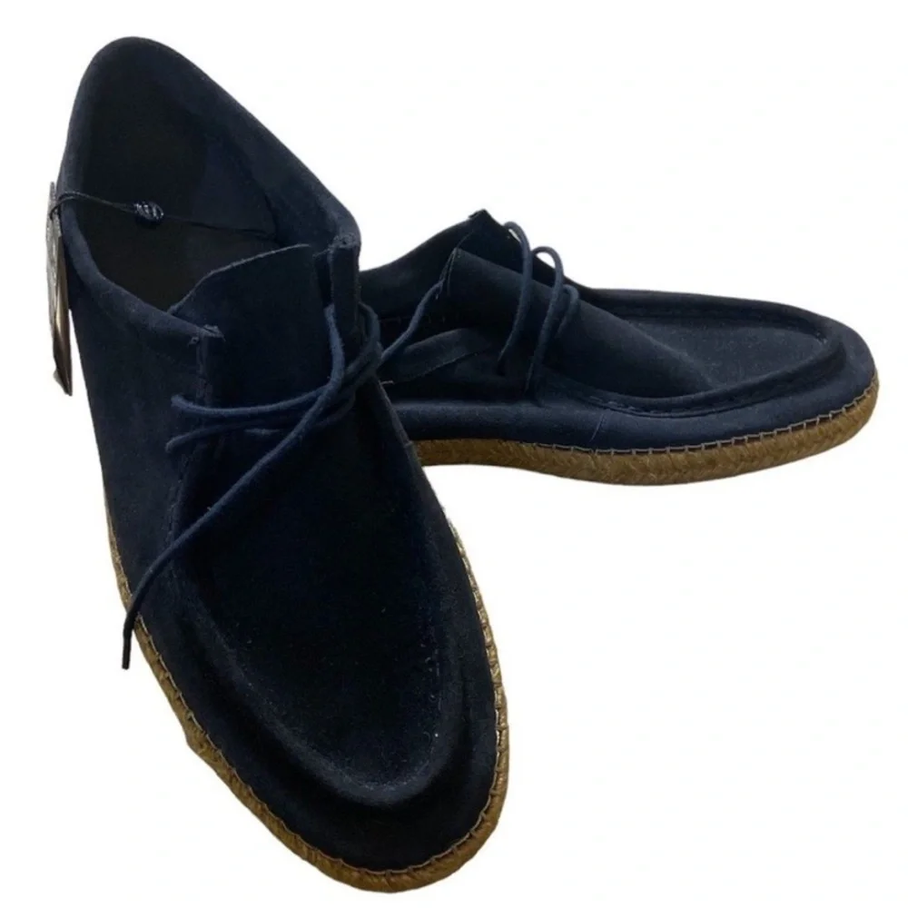 Massimo Dutti navy Suede Loafers for Men Sz 12 NWT